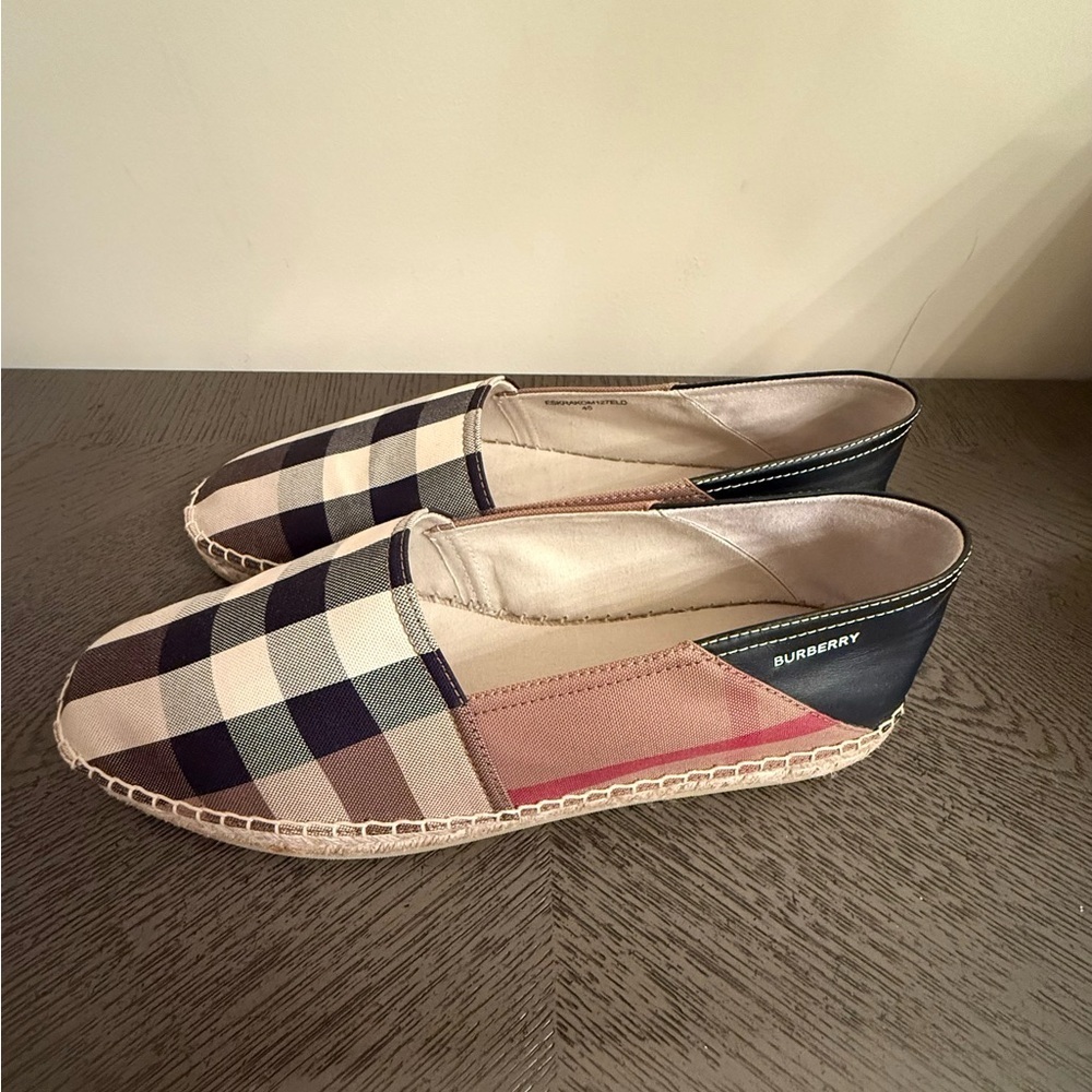 New Men’s Burberry Checkered Espadrilles size men’s US 12 UK 11 - Picture 4 of 13